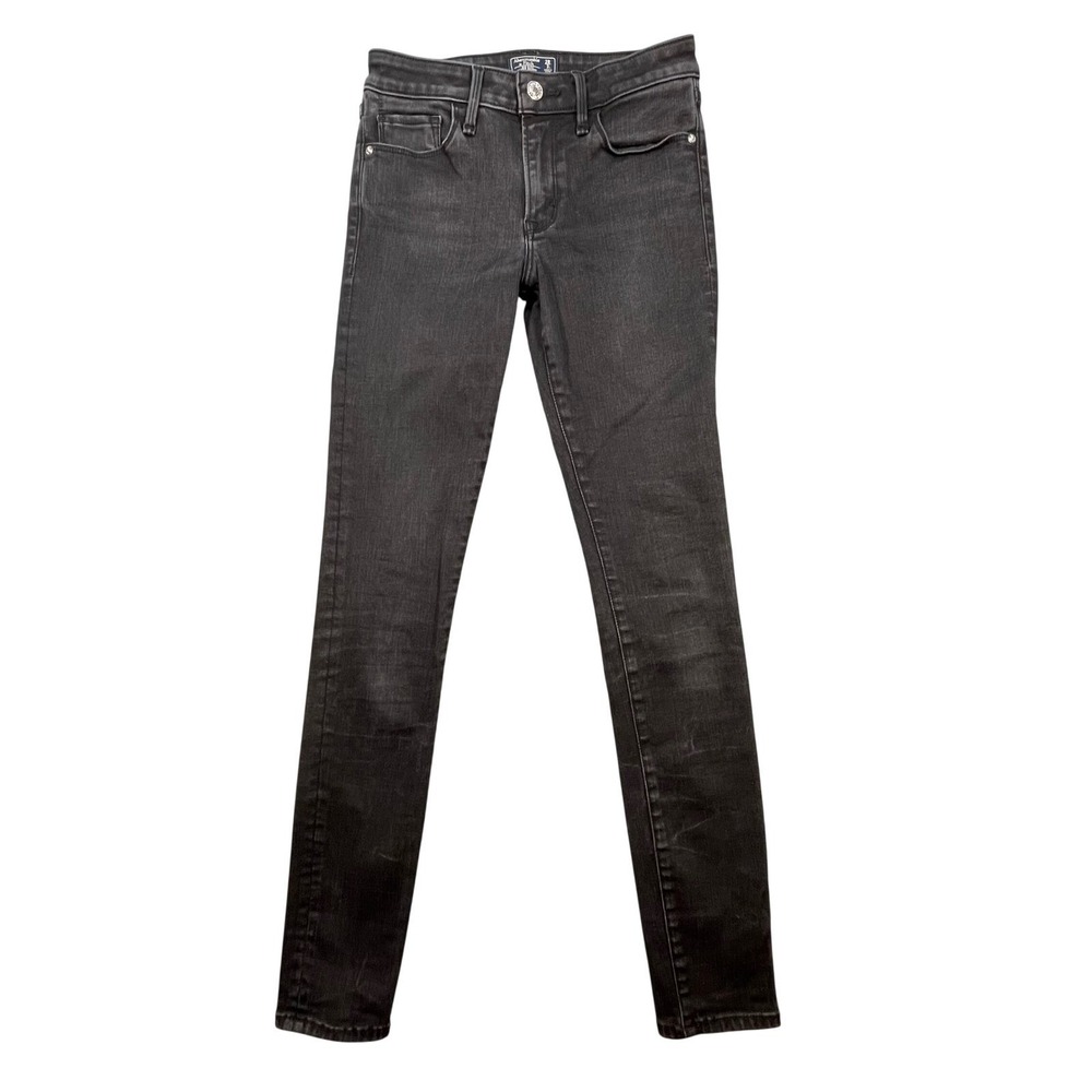 Abercrombie & Fitch Black Mid Rise Super Skinny Jeans Womens 2L